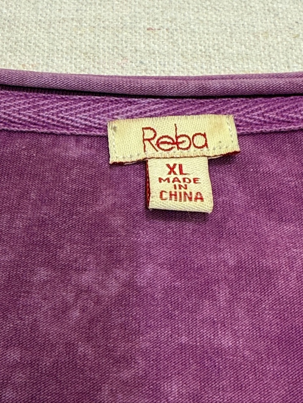 Rena - Purple Floral Embellished Women’s Top - Size XL - Picture 10 of 16